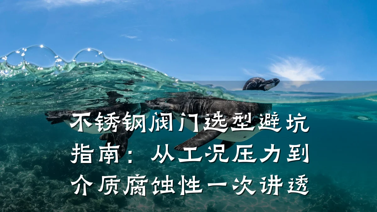 不锈钢阀门选型避坑指南：从工况压力到介质腐蚀性一次讲透