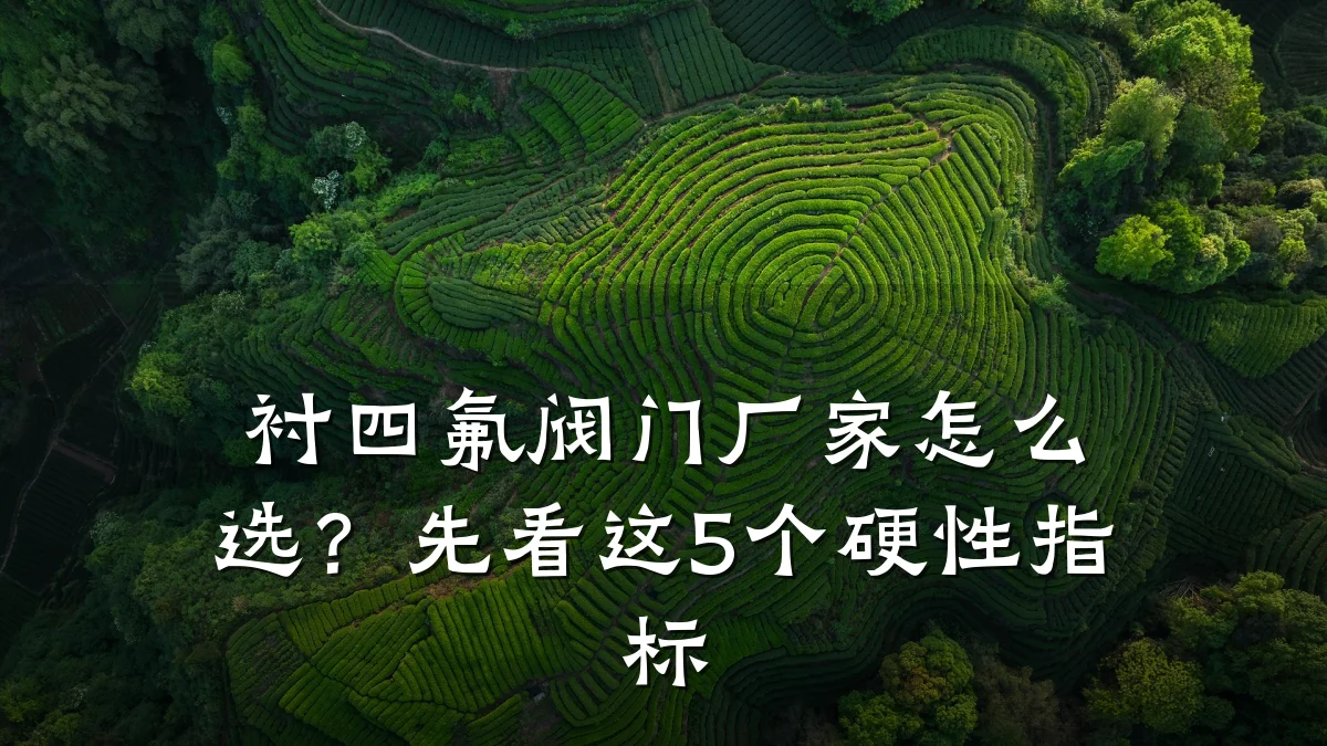 衬四氟阀门厂家怎么选？先看这5个硬性指标