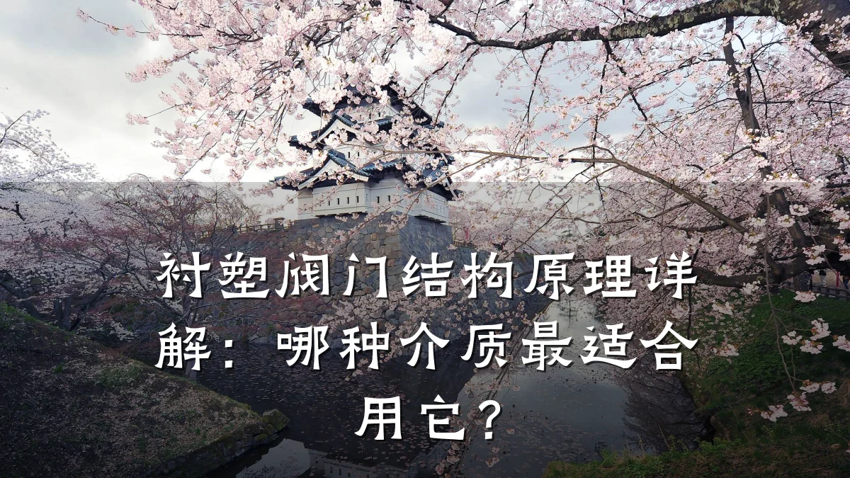衬塑阀门结构原理详解：哪种介质最适合用它？