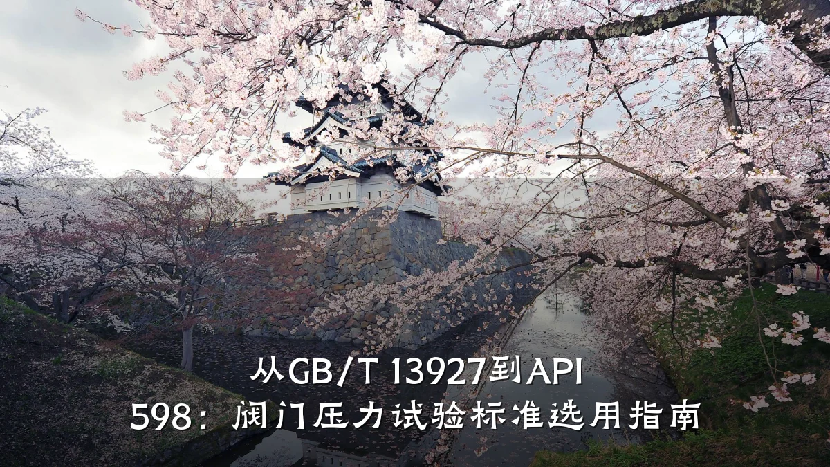 从GB/T 13927到API 598：阀门压力试验标准选用指南