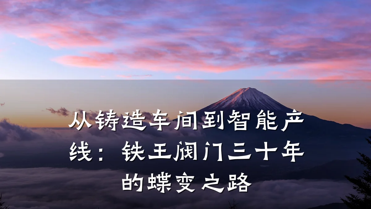 从铸造车间到智能产线：铁王阀门三十年的蝶变之路