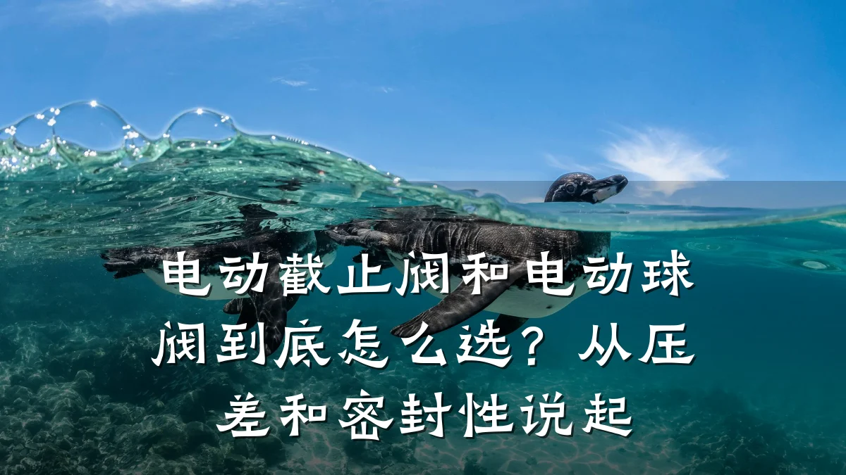 电动截止阀和电动球阀到底怎么选？从压差和密封性说起