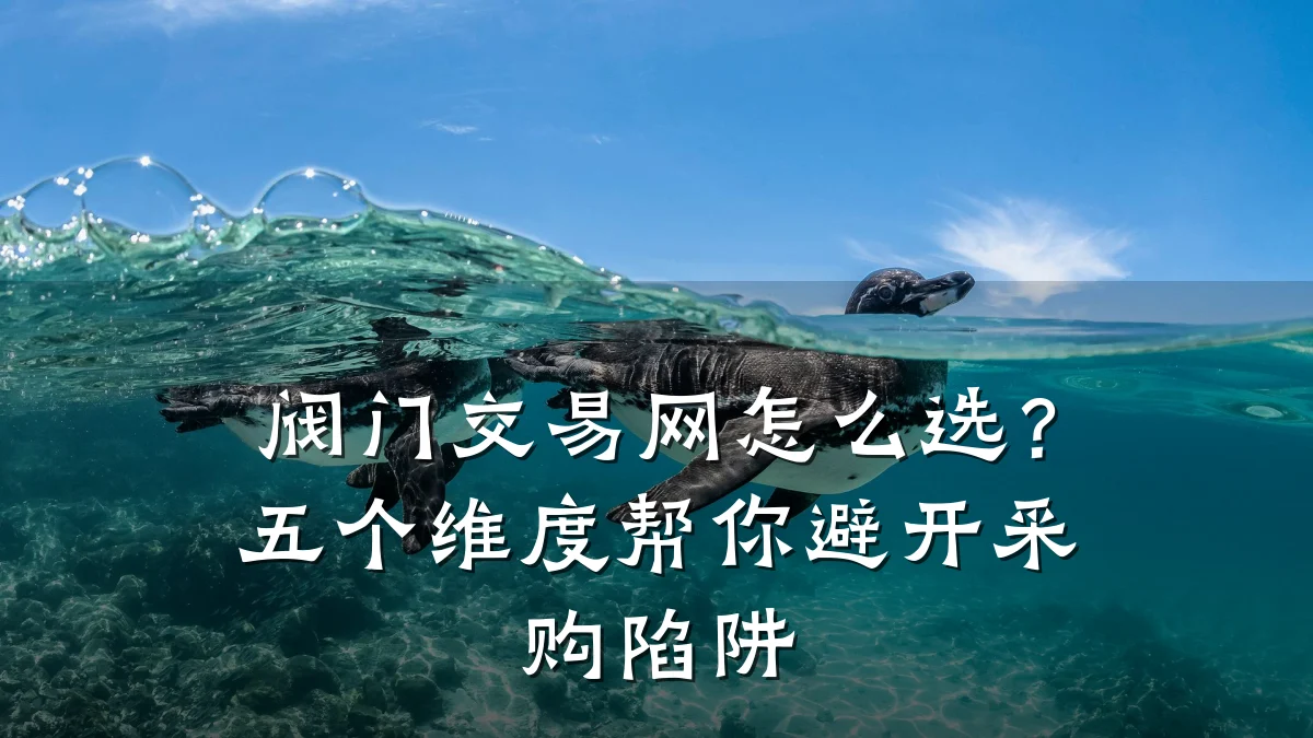 阀门交易网怎么选？五个维度帮你避开采购陷阱
