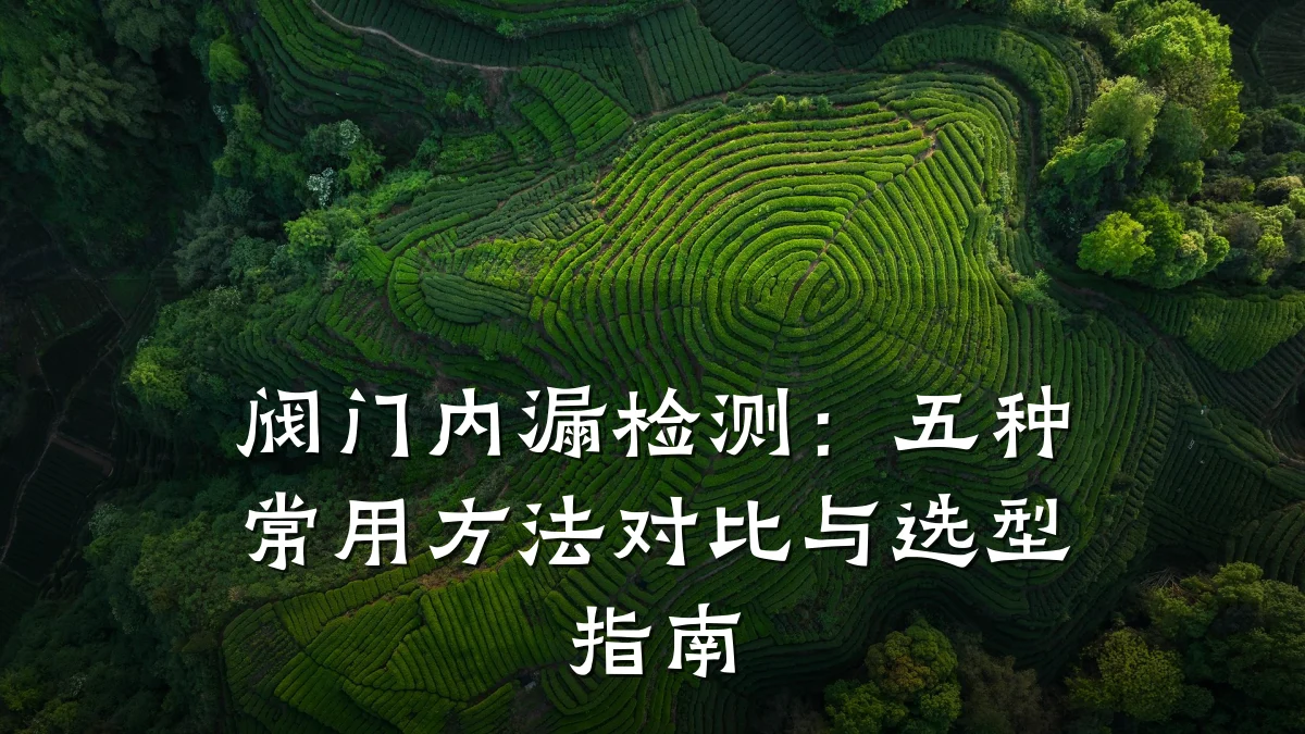 阀门内漏检测：五种常用方法对比与选型指南