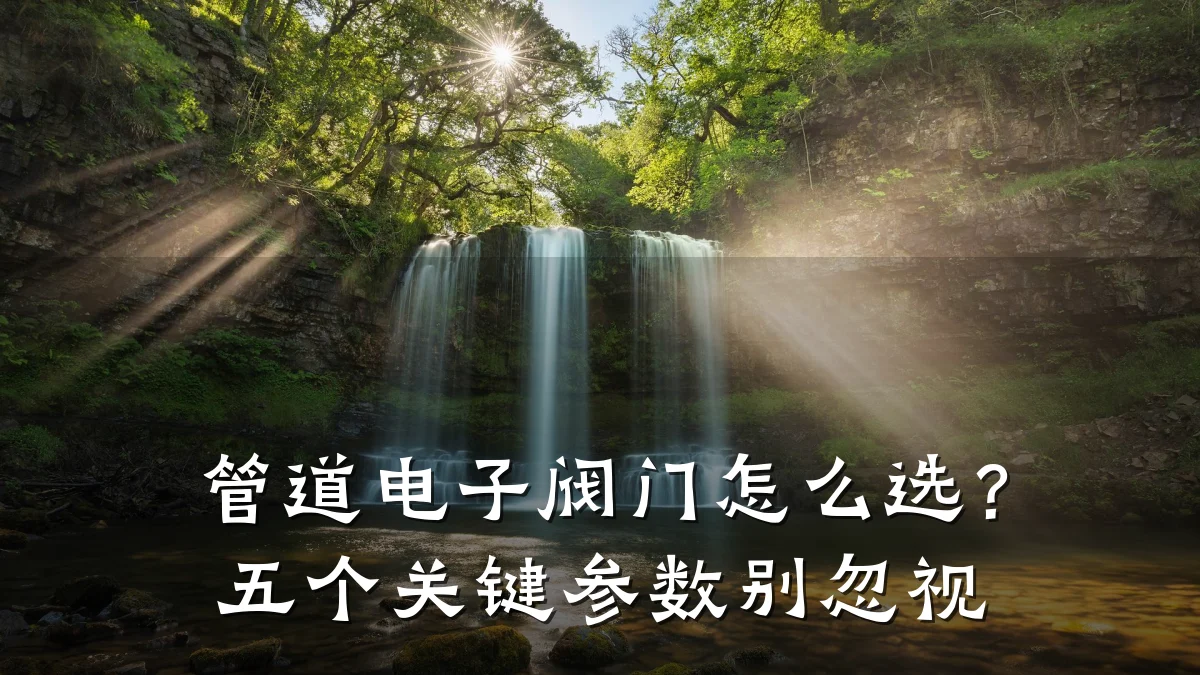 管道电子阀门怎么选？五个关键参数别忽视