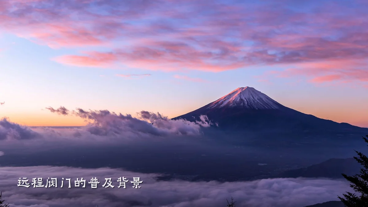 远程阀门的普及背景