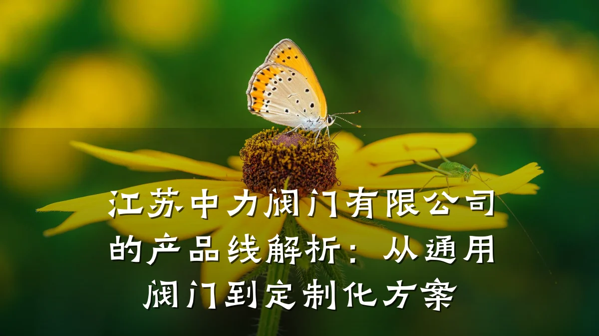 江苏中力阀门有限公司的产品线解析：从通用阀门到定制化方案
