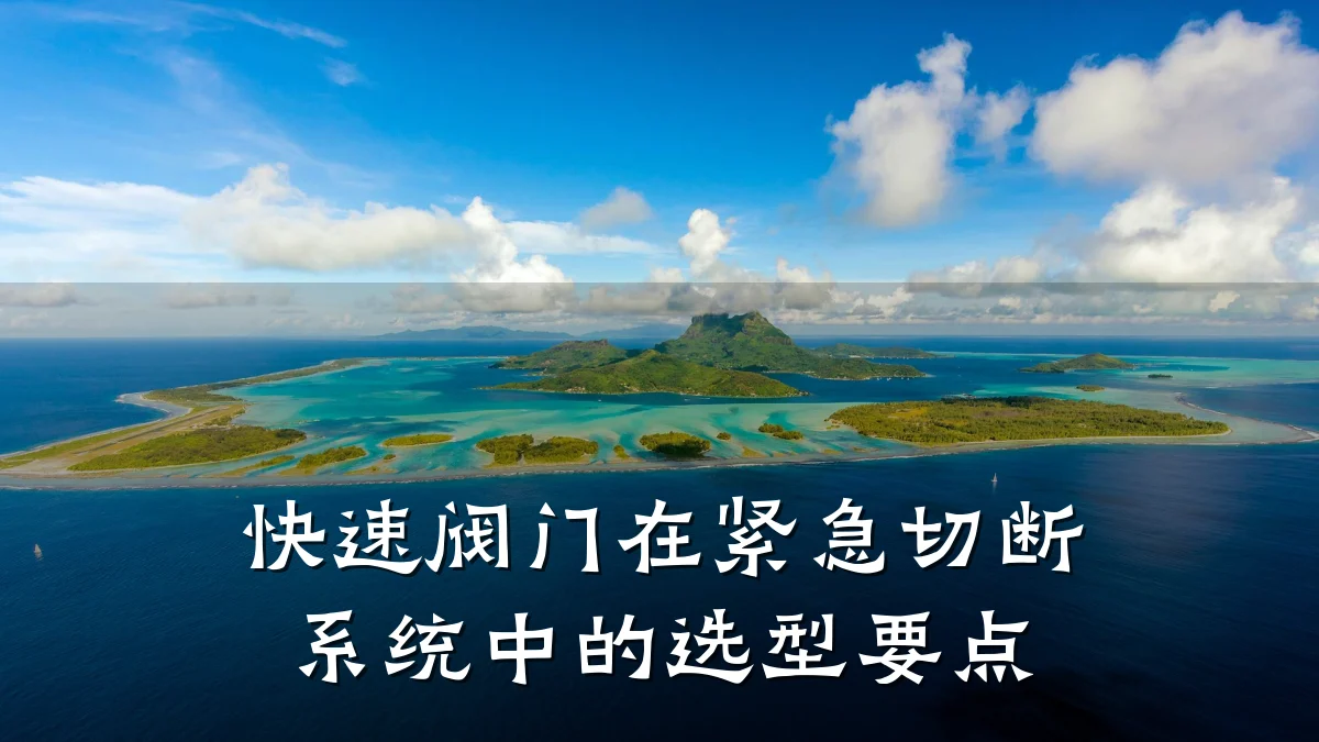 快速阀门在紧急切断系统中的选型要点