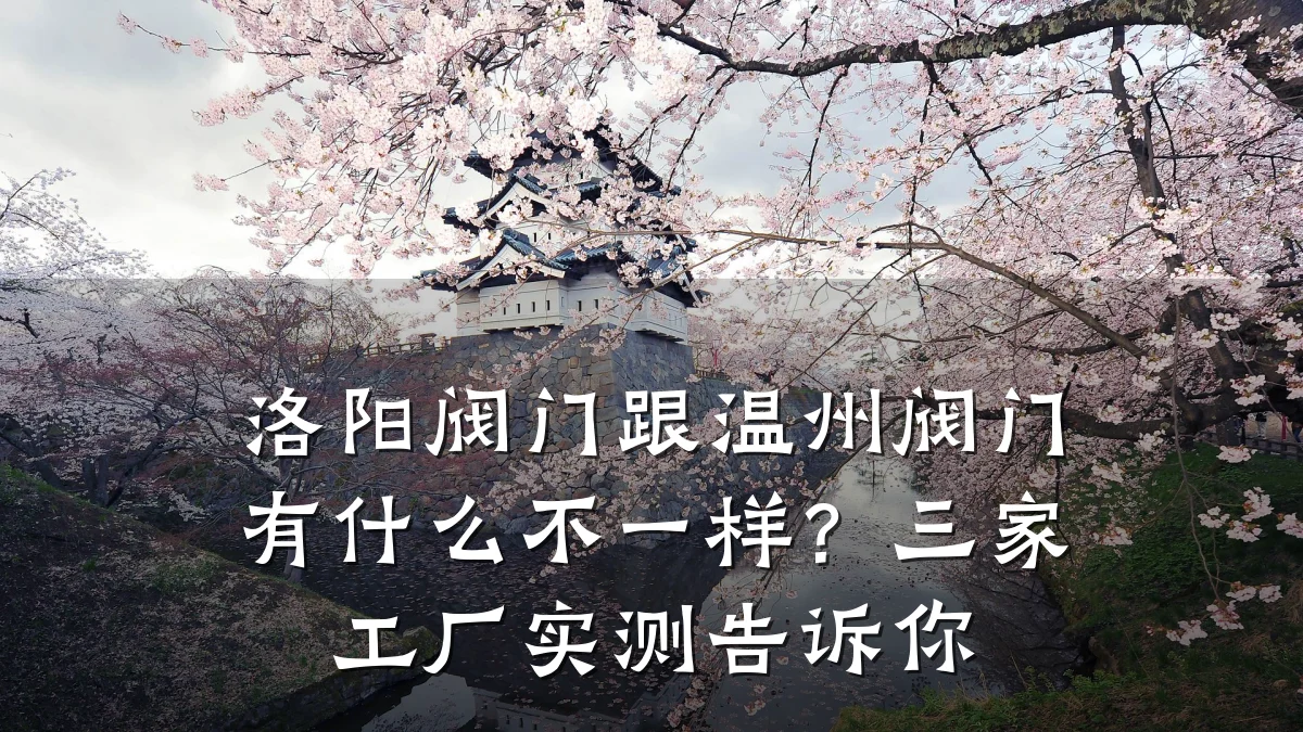 洛阳阀门跟温州阀门有什么不一样？三家工厂实测告诉你