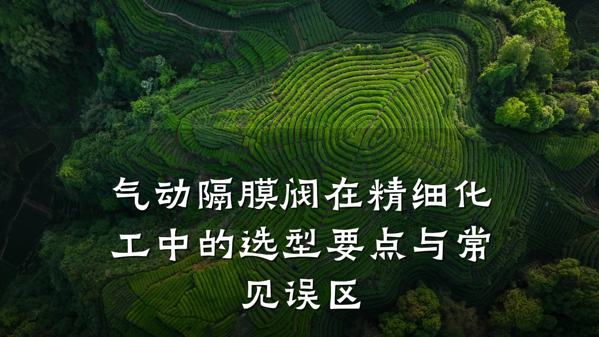 气动隔膜阀在精细化工中的选型要点与常见误区