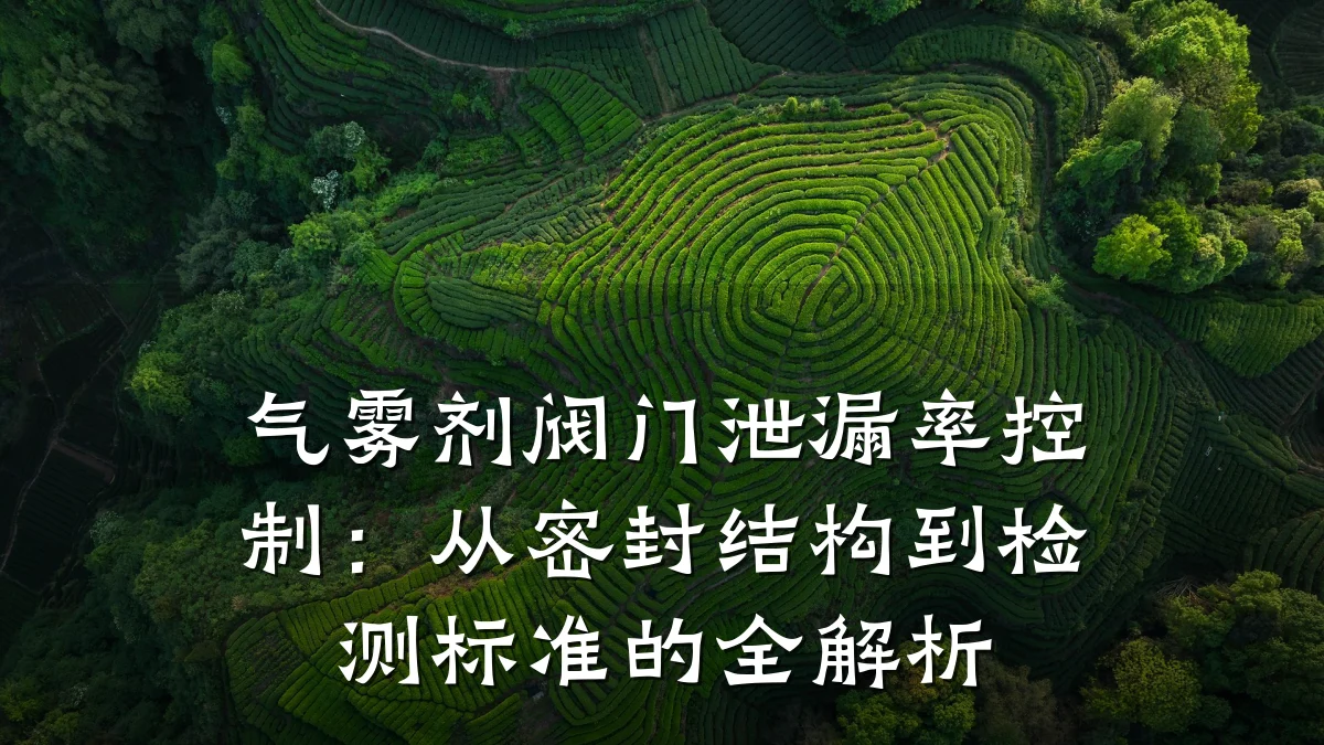 气雾剂阀门泄漏率控制：从密封结构到检测标准的全解析