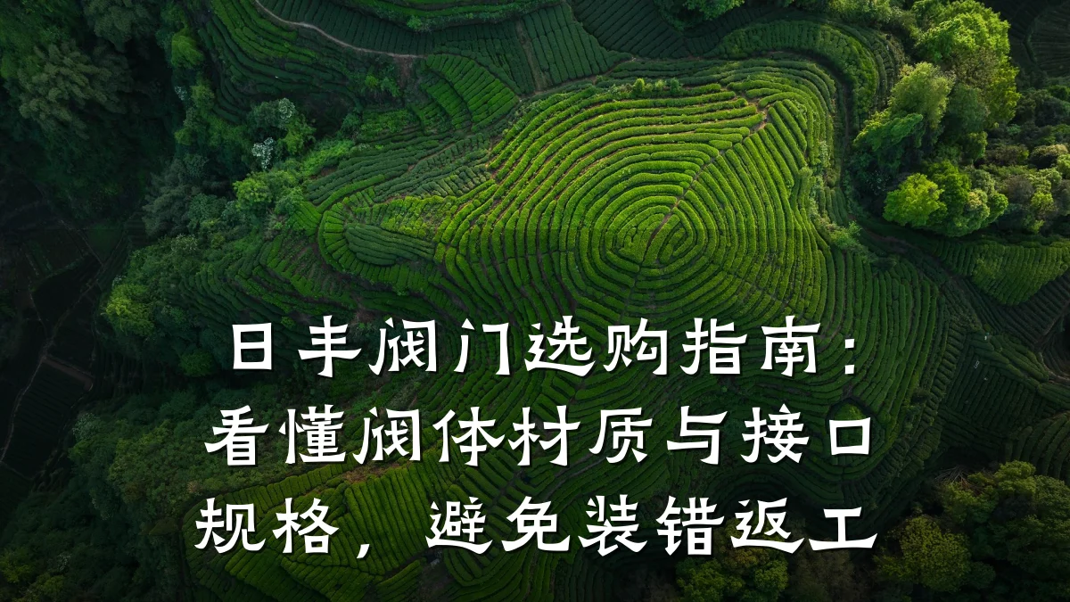 日丰阀门选购指南：看懂阀体材质与接口规格，避免装错返工