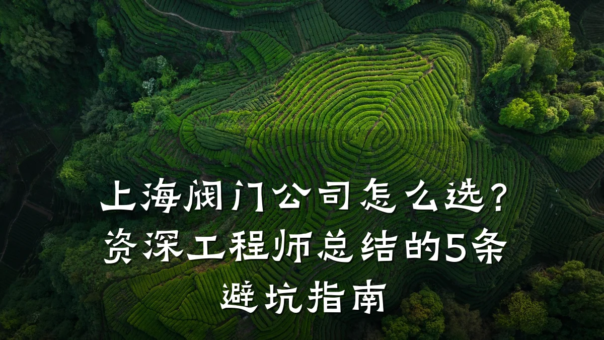 上海阀门公司怎么选？资深工程师总结的5条避坑指南