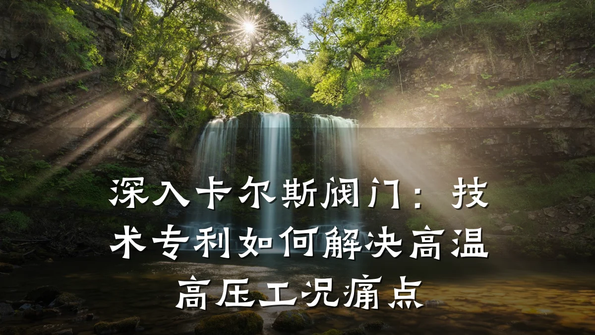 深入卡尔斯阀门：技术专利如何解决高温高压工况痛点