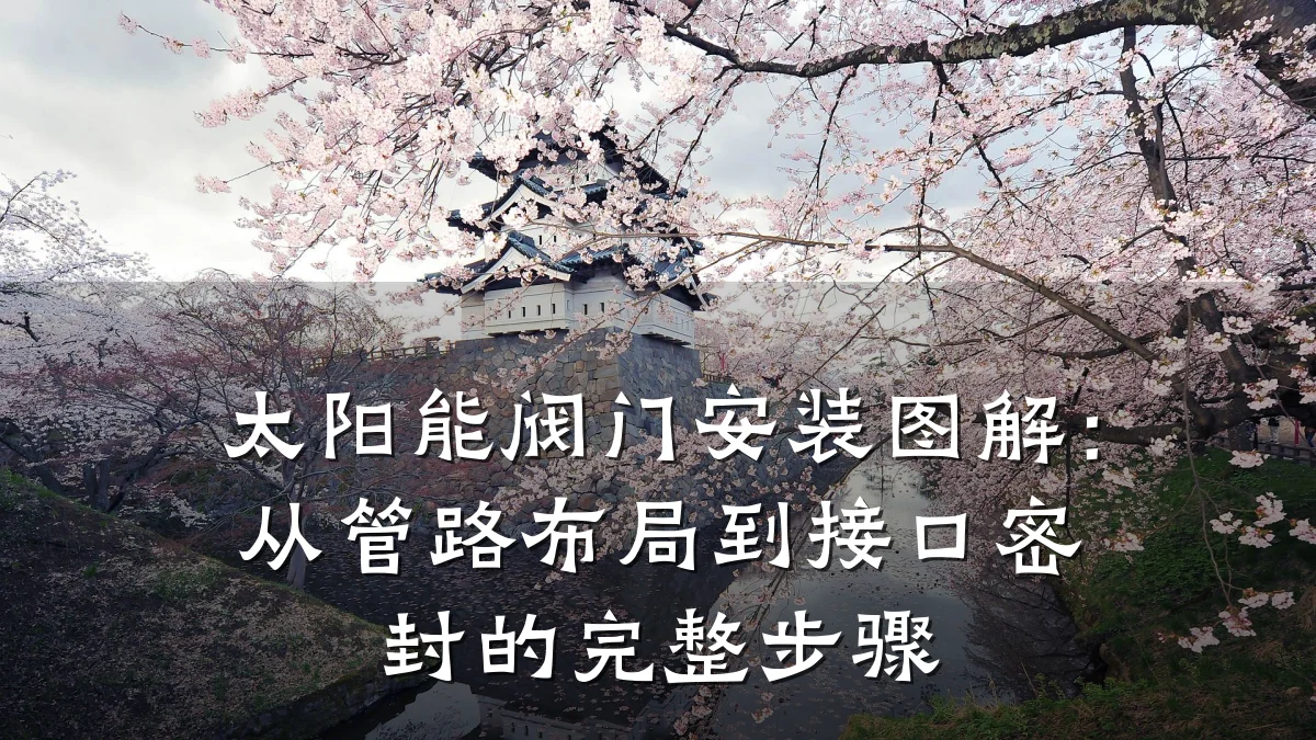 太阳能阀门安装图解:从管路布局到接口密封的完整步骤