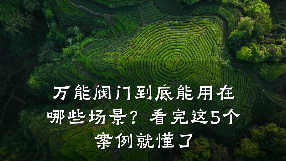 万能阀门到底能用在哪些场景？看完这5个案例就懂了