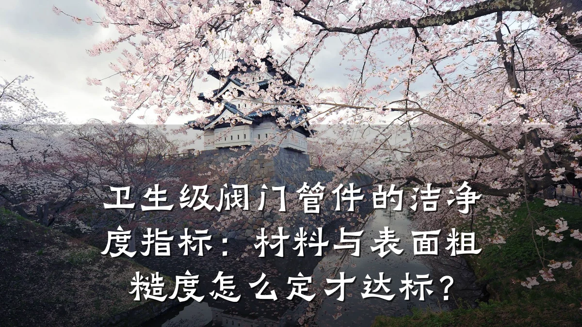卫生级阀门管件的洁净度指标：材料与表面粗糙度怎么定才达标？