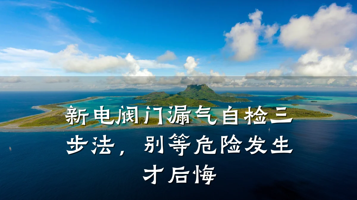 新电阀门漏气自检三步法，别等危险发生才后悔