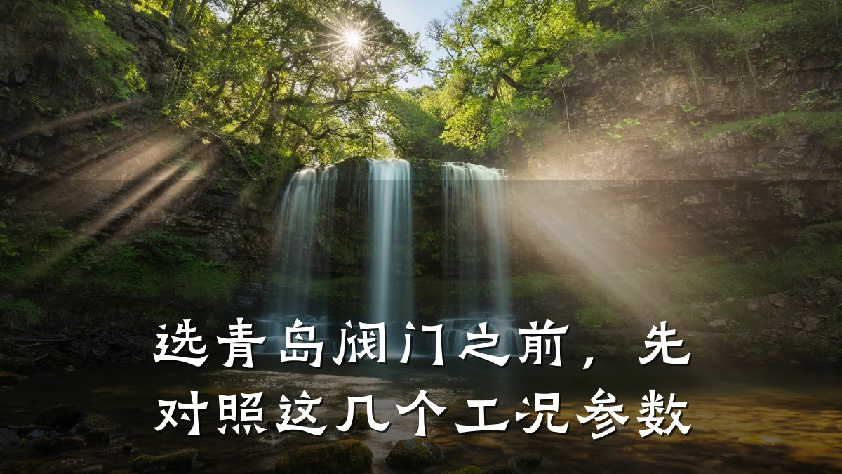 选青岛阀门之前，先对照这几个工况参数