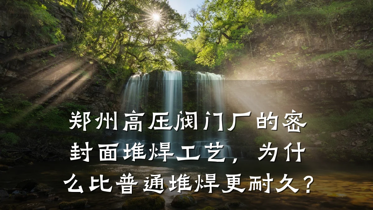 郑州高压阀门厂的密封面堆焊工艺，为什么比普通堆焊更耐久？