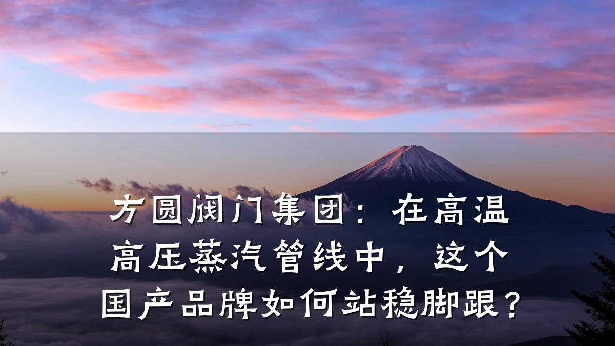 方圆阀门集团:在高温高压蒸汽管线中,这个国产品牌如何站稳脚跟?
