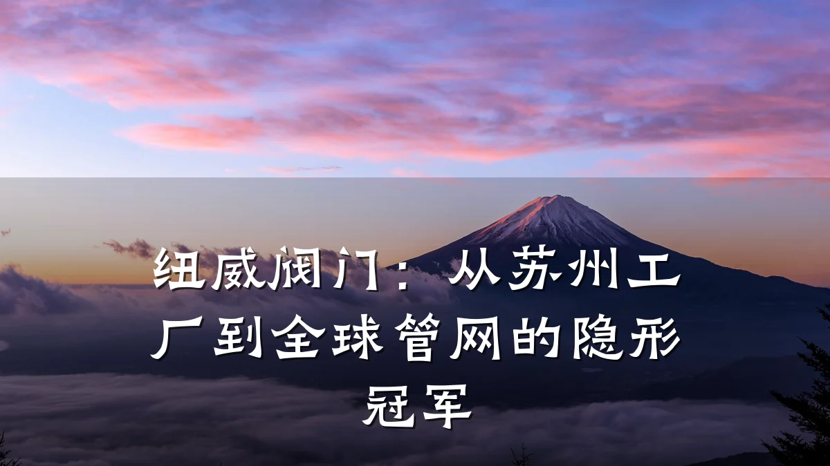 纽威阀门:从苏州工厂到全球管网的隐形冠军