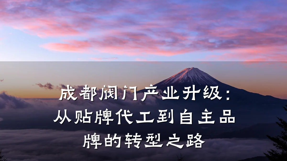 成都阀门产业升级:从贴牌代工到自主品牌的转型之路