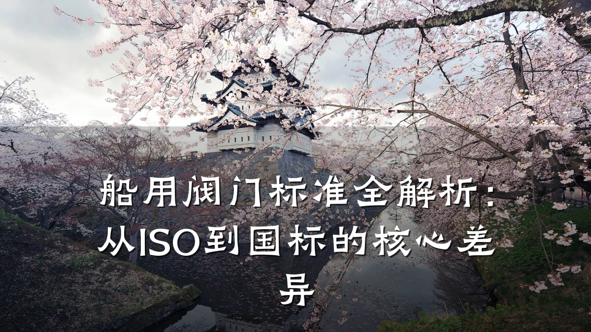 船用阀门标准全解析:从ISO到国标的核心差异