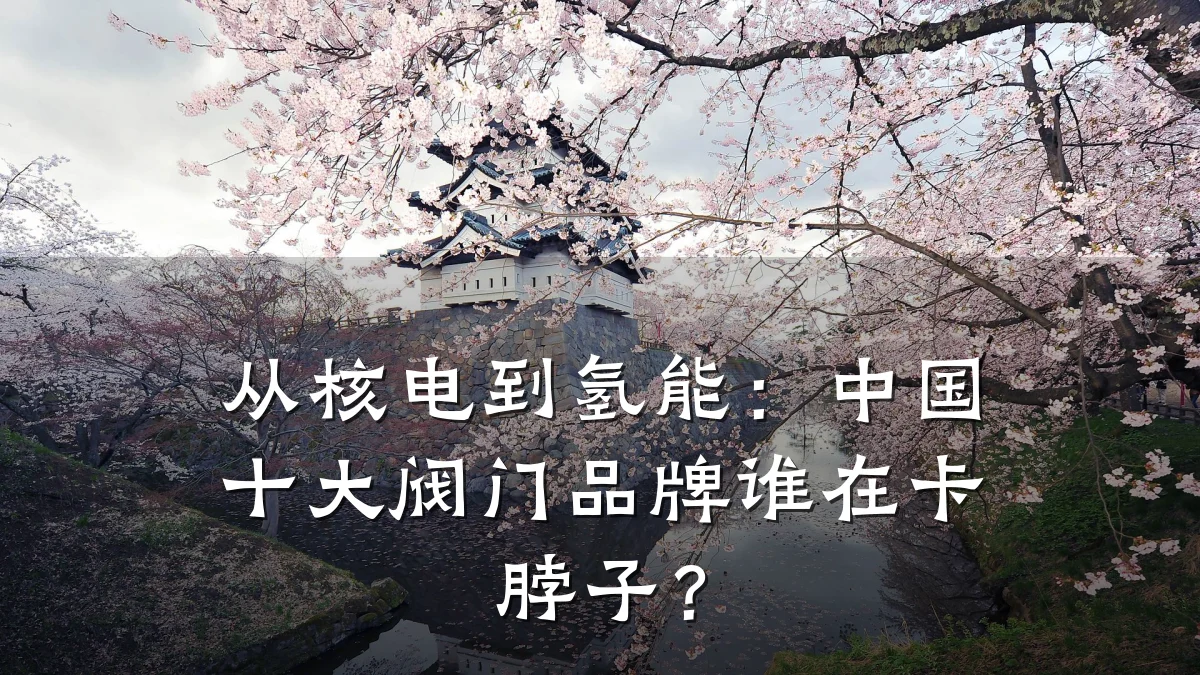 从核电到氢能:中国十大阀门品牌谁在卡脖子?