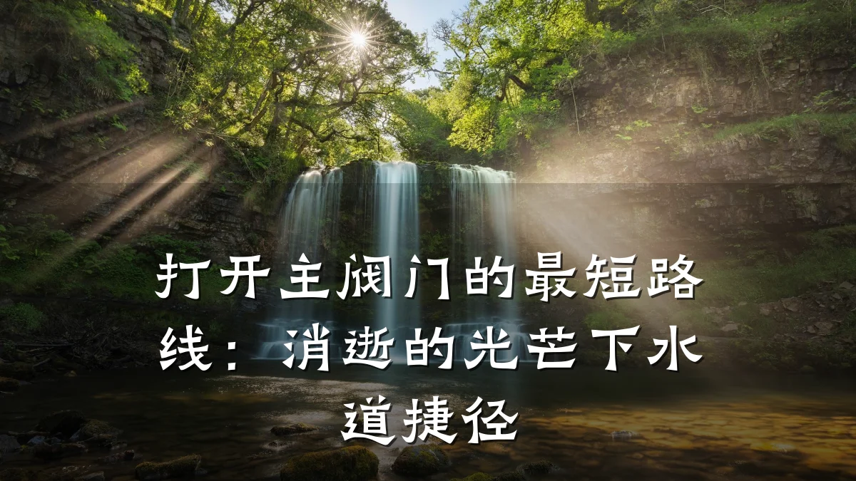 打开主阀门的最短路线:消逝的光芒下水道捷径