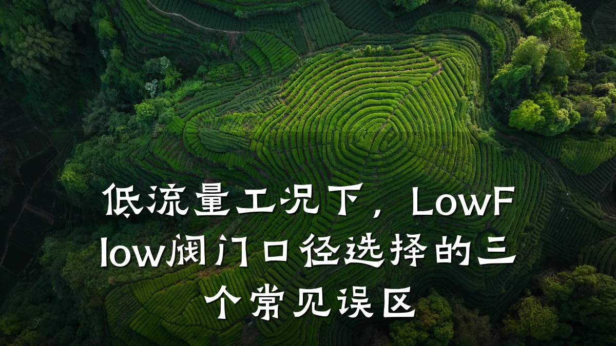 低流量工况下,LowFlow阀门口径选择的三个常见误区
