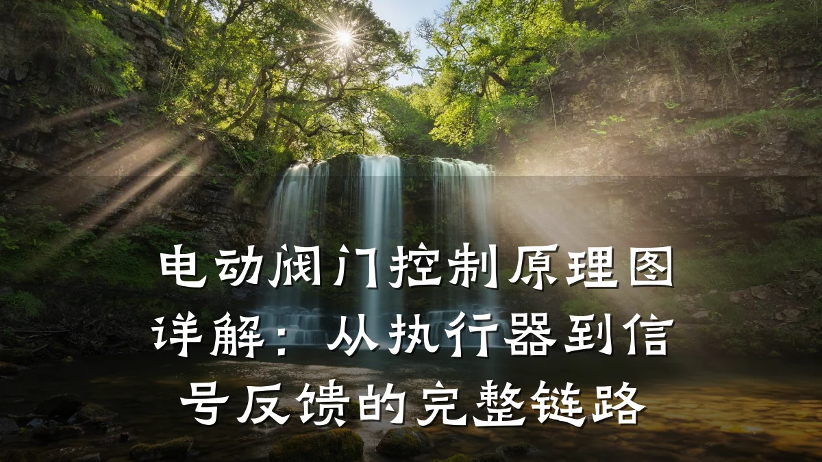电动阀门控制原理图详解:从执行器到信号反馈的完整链路