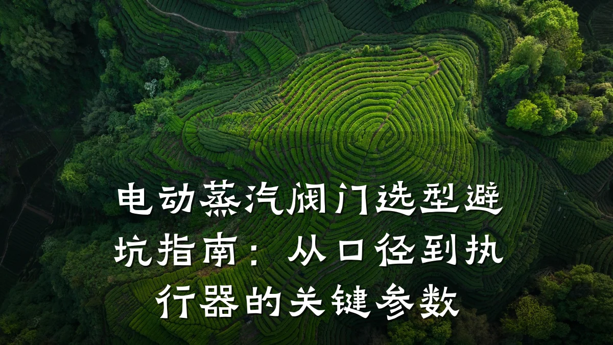 电动蒸汽阀门选型避坑指南:从口径到执行器的关键参数