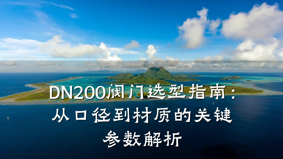 DN200阀门选型指南:从口径到材质的关键参数解析