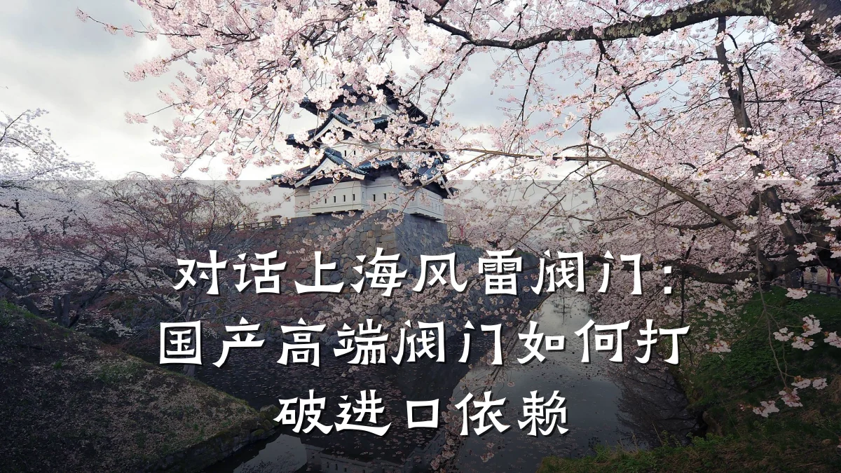 对话上海风雷阀门:国产高端阀门如何打破进口依赖