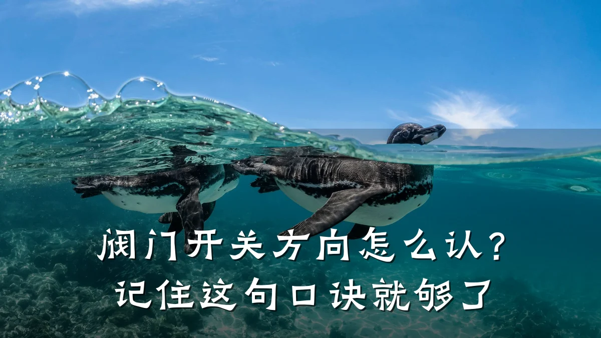 阀门开关方向怎么认?记住这句口诀就够了