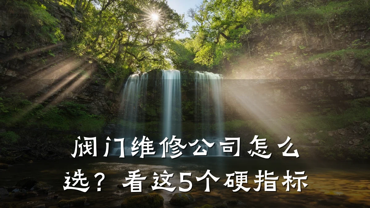 阀门维修公司怎么选?看这5个硬指标