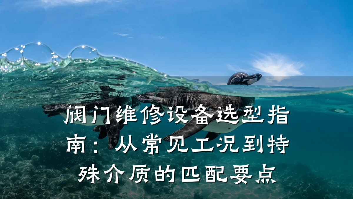 阀门维修设备选型指南:从常见工况到特殊介质的匹配要点