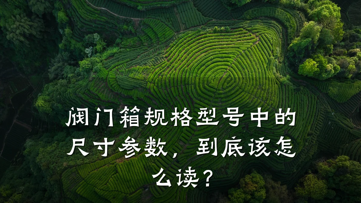 阀门箱规格型号中的尺寸参数,到底该怎么读?