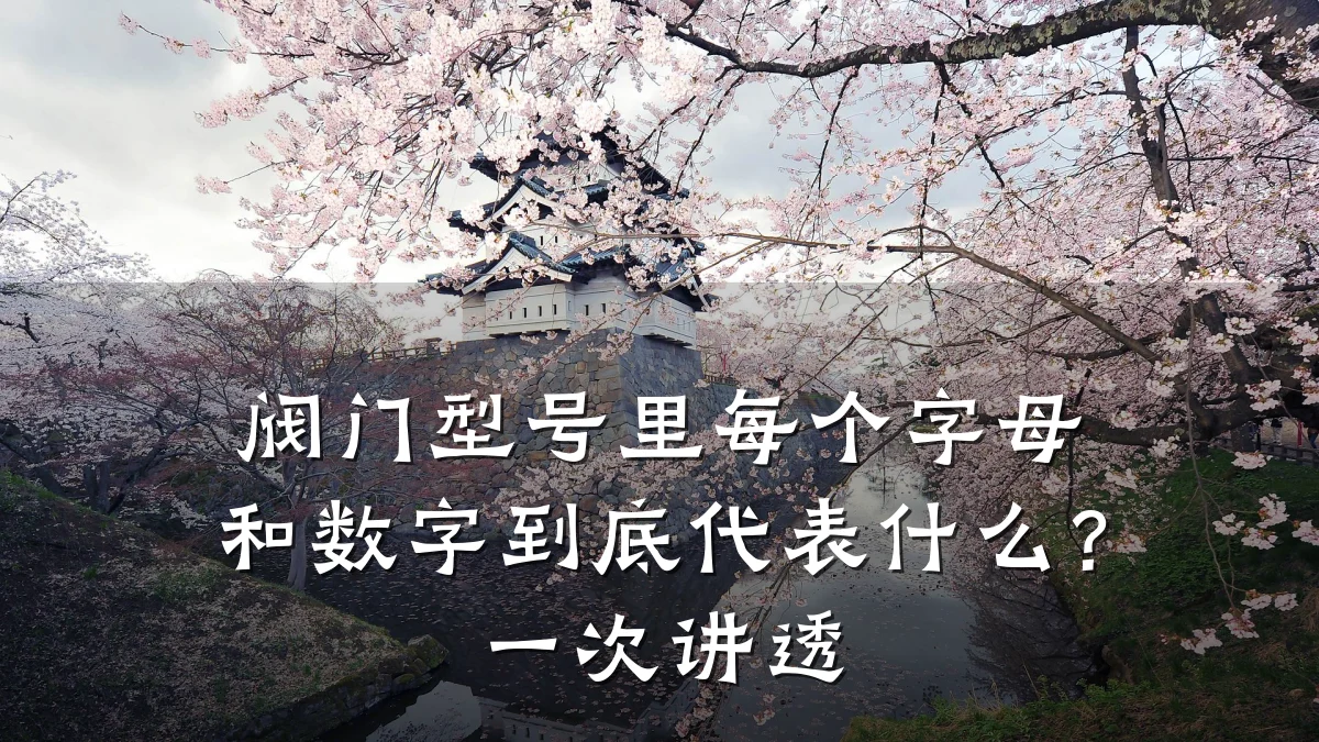 阀门型号里每个字母和数字到底代表什么?一次讲透