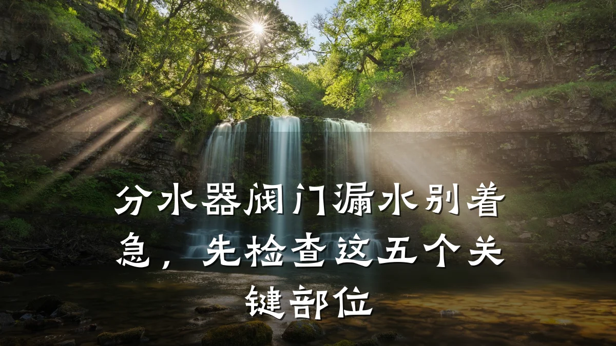 分水器阀门漏水别着急,先检查这五个关键部位