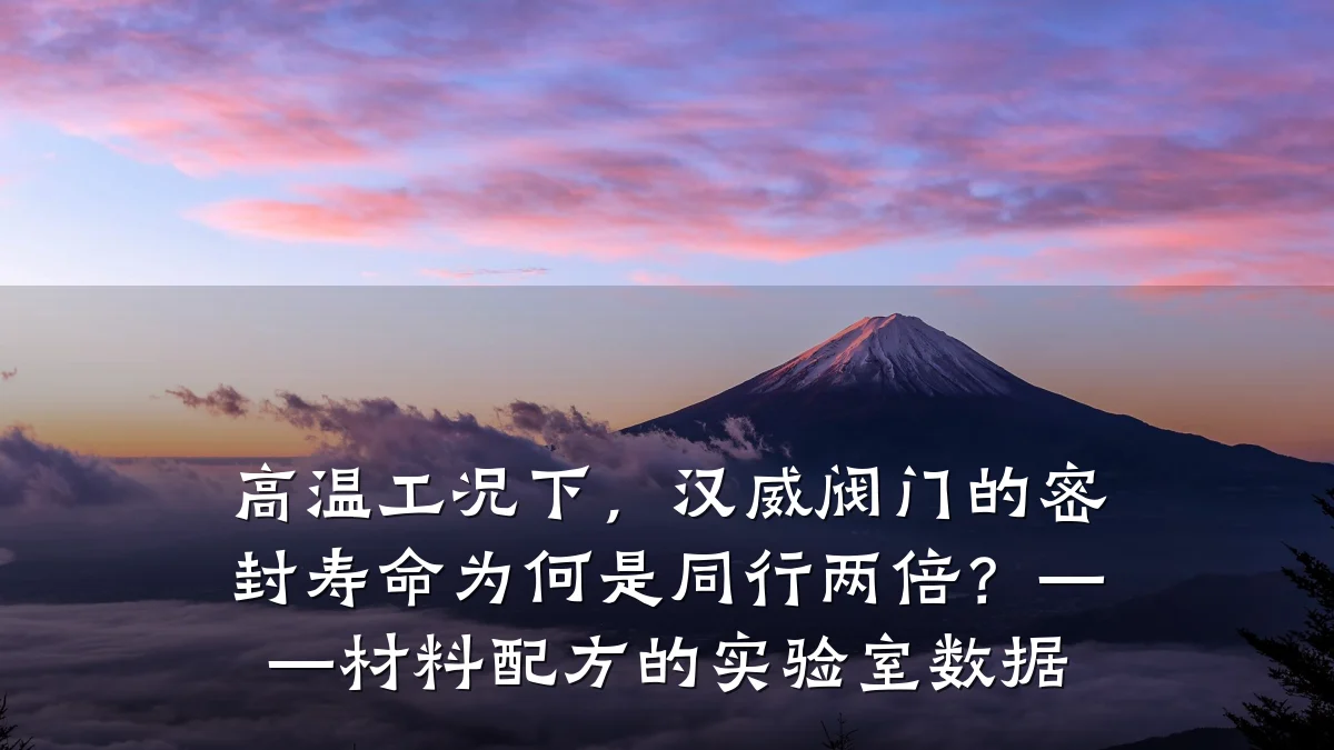 高温工况下,汉威阀门的密封寿命为何是同行两倍?——材料配方的实验室数据