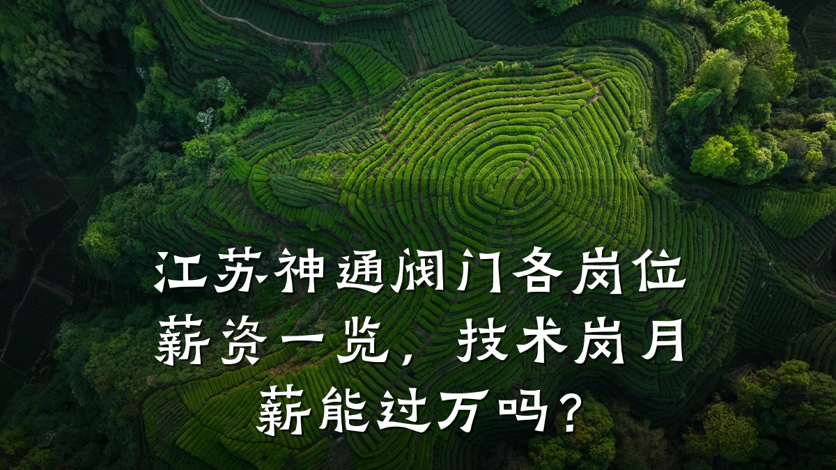江苏神通阀门各岗位薪资一览，技术岗月薪能过万吗？
