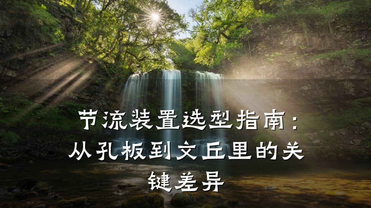 节流装置选型指南:从孔板到文丘里的关键差异