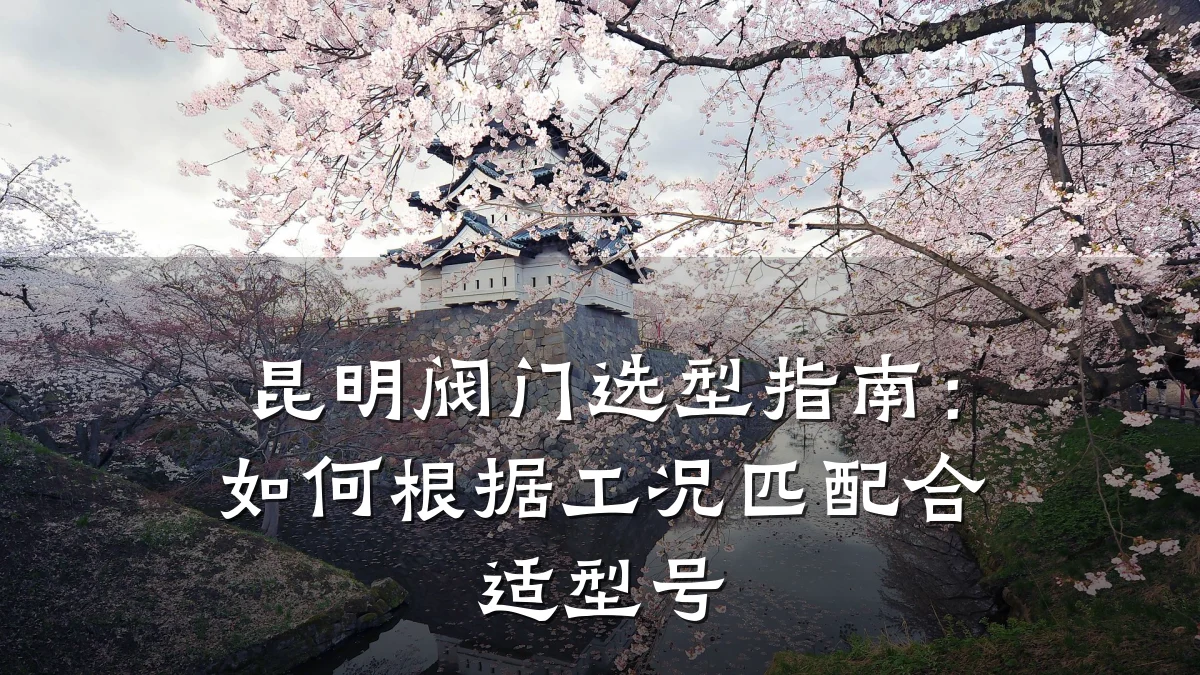 昆明阀门选型指南:如何根据工况匹配合适型号