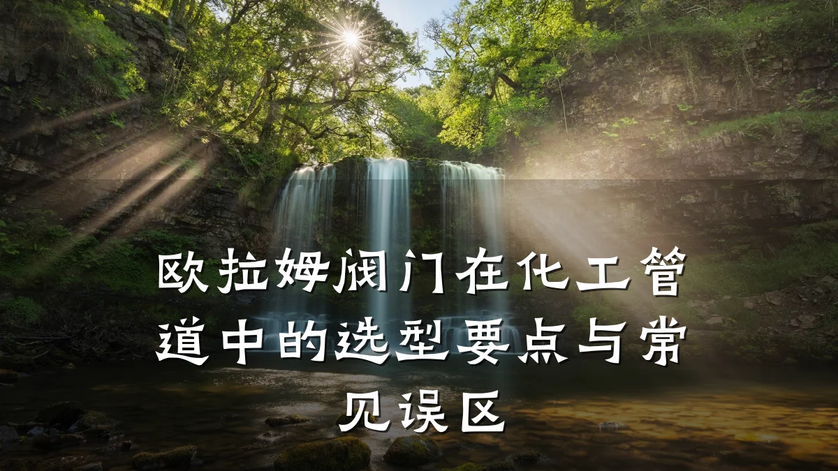 欧拉姆阀门在化工管道中的选型要点与常见误区