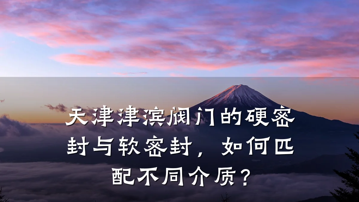 天津津滨阀门的硬密封与软密封,如何匹配不同介质?