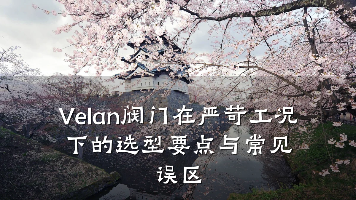 Velan阀门在严苛工况下的选型要点与常见误区