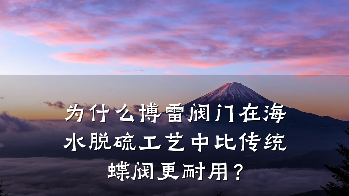 为什么博雷阀门在海水脱硫工艺中比传统蝶阀更耐用?