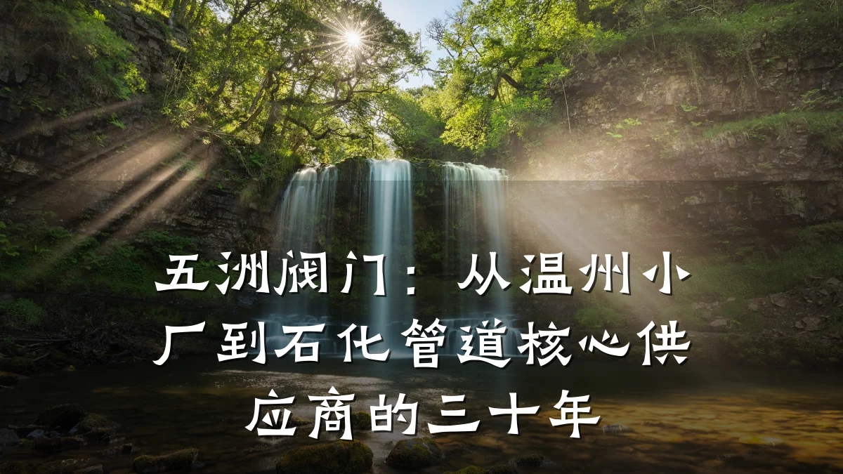 五洲阀门：从温州小厂到石化管道核心供应商的三十年